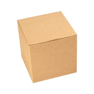 正方体方形白卡黑卡牛皮纸包装盒多用中性空白盒加工印刷现货批发图5