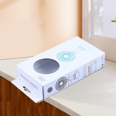 白色瓦楞纸盒印刷LOGO彩色三层特硬电器家电贴窗纸箱盒子电子产品图3