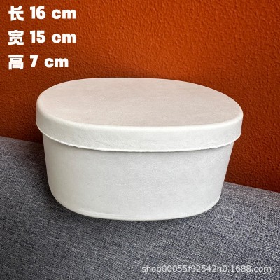 16*15cm纸塑环保可降解牛皮纸盒首饰盒包装配件日用品现货方盒图5
