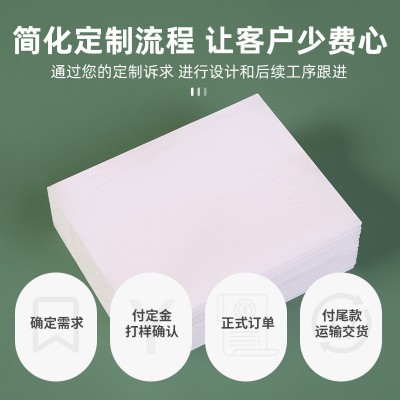 广告纸巾可印logo学校医院美容口腔宣传方盒纸巾抽纸盒装抽纸印花图5