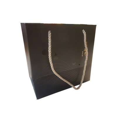 批发茶叶礼盒装高档送人手提袋UV印刷订做生日开业广告促销礼品袋图2