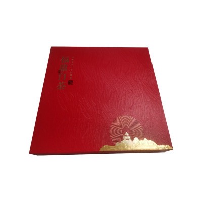 高档精品茶叶包装盒新年红色礼盒订做服装首饰礼品包装盒天地盖图2