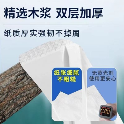 餐巾纸正方形酒店商用散装纸巾咖啡奶茶店汉堡店白包纸巾现货速发图4