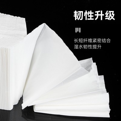 多层白包抽纸 酒店抽纸餐巾纸原生木桨纸 客房柔软加厚面巾纸批发图2