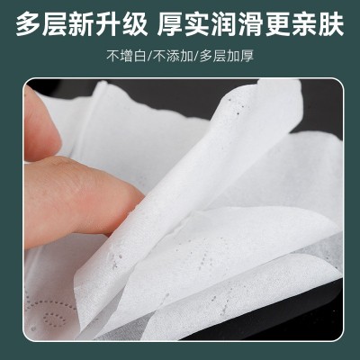 多层白包抽纸 酒店抽纸餐巾纸原生木桨纸 客房柔软加厚面巾纸批发图3