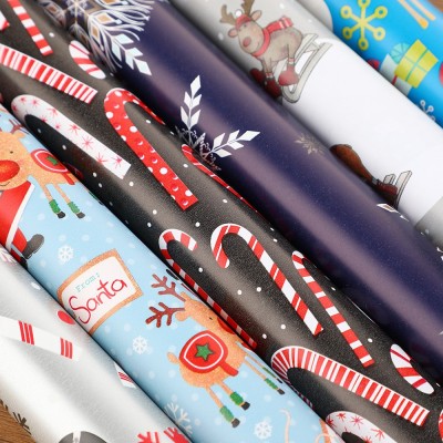 现货鲜花礼品包装纸情人节卡通加厚铜版纸高级感礼物礼盒花束包装图2