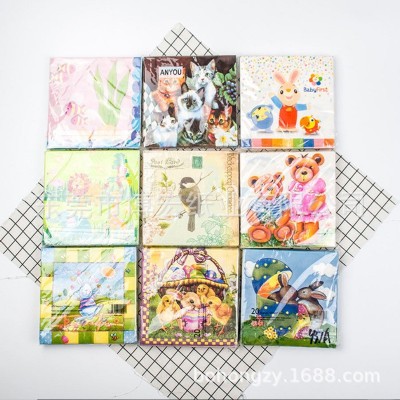 全黑色纸巾定制酒吧250全黑色餐巾纸面巾纸染色印花方巾纸印logo图4