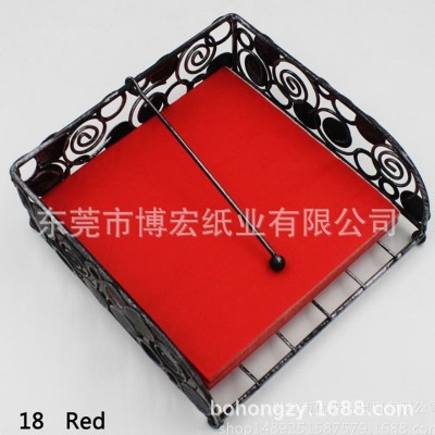 全黑色纸巾定制酒吧250全黑色餐巾纸面巾纸染色印花方巾纸印logo图3