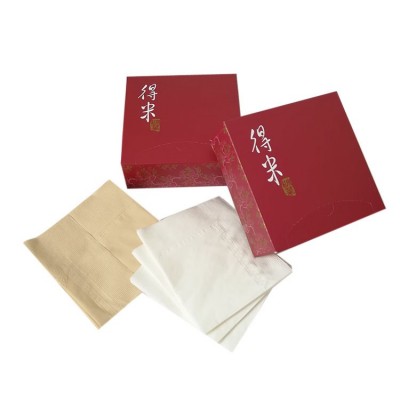 饭店方盒餐巾纸定制餐厅盒装纸巾印字logo木浆小四方盒宣传纸定做图5