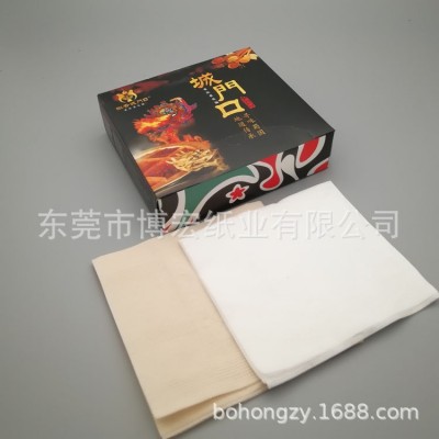 广告盒装纸巾定制230餐巾纸印logo 酒吧纸巾四方盒面巾纸印花纸抽图3