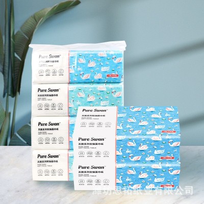 整箱批发大尺寸400张抽纸 2层200抽原生木浆餐巾纸抽纸家用实惠装图3