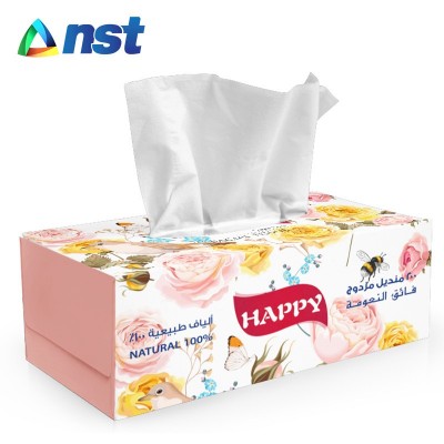 跨境出口 澳大利亚 中东 欧洲 木浆定制盒抽 面巾纸巾 潍坊工厂图4