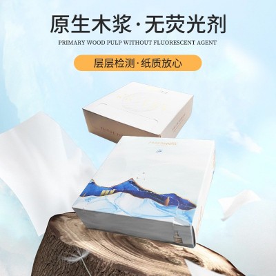 厂家直供餐巾纸整箱散装方巾纸可印logo西餐厅饭店外卖广告纸巾图4