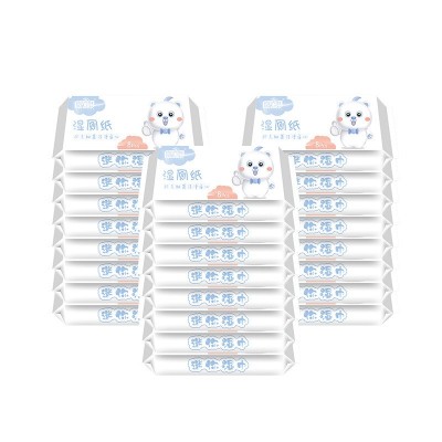 小包湿巾卫生湿纸巾8片装手口湿巾随身装湿厕巾卫生湿巾厂家批发图5