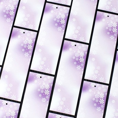 樱花书签空白diy手绘自写唯美ins风书法练字卡纸手写留言祝福卡片图5