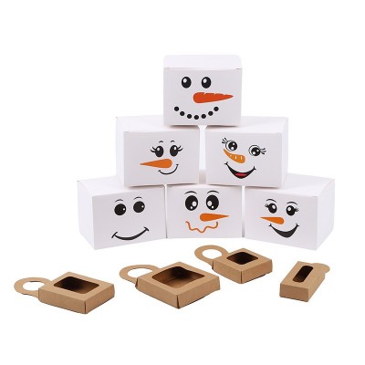 圣诞节主题包装盒装饰场地布置晚宴场地装饰圣诞雪人包装盒图2