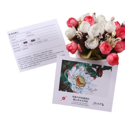 明信片定制售后好评卡订制对折铜版卡纸小卡折叠卡片用途感谢信图5