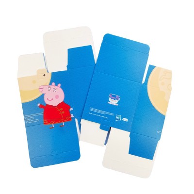 小猪图案彩盒方形包装盒折叠纸盒 礼品包装收纳可印LOGO装饰卡盒图3