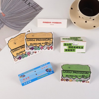 异形卡头批发对折卡穿戴甲卡纸ins风背卡印刷logo吸塑纸卡吊牌图4