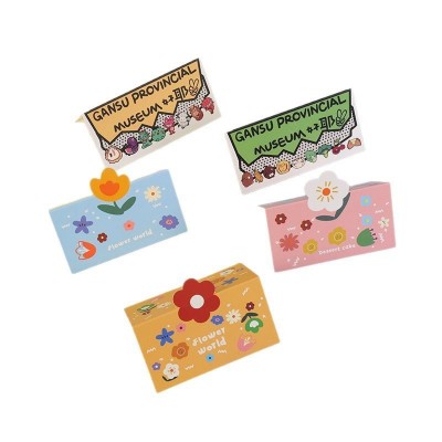 异形卡头批发对折卡穿戴甲卡纸ins风背卡印刷logo吸塑纸卡吊牌图5