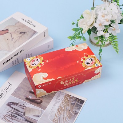 盒装抽纸定 制银行酒店餐饮加油站KTV房地产宣传广告纸巾可印logo图3