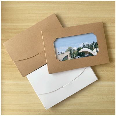 明信片封套制卡片盒子卡套印刷镂空封套现货来图可制封套创意图5