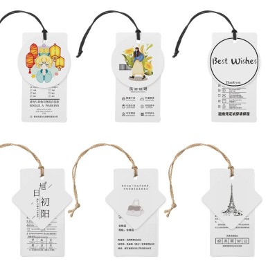 服装吊牌标签批发设计现货男女装通用高档制作衣服店价格内衣吊卡图4