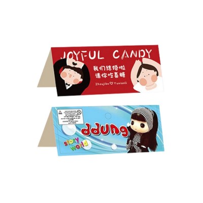 包装卡头定制卡片印刷对折贺卡印刷异形卡批发铜版纸包邮打包装饰图2