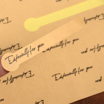 封口贴纸定 制不干胶广告标签外卖贴印刷logo二维码商标打印图2