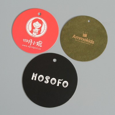 牛皮纸圆形吊牌现货白色黑卡烘焙面包小纸卡服装价格女装 挂牌定制图3