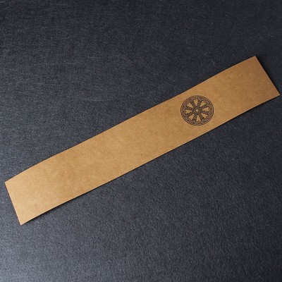 工厂袜子腰封包装定制 通用丝袜牛皮纸包装腰封可印logo对折纸卡图4