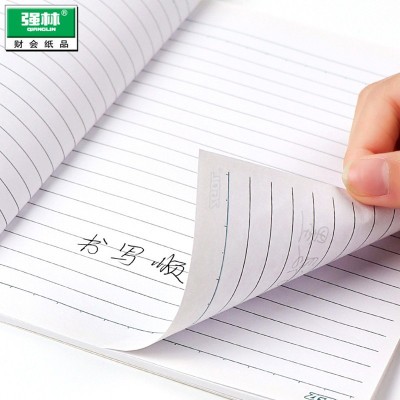 强林记事本无线胶装本子学生日记笔记本办公会议记录本加厚作业本图5