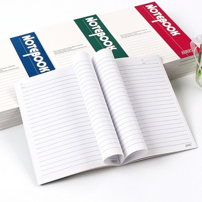 强林记事本无线胶装本子学生日记笔记本办公会议记录本加厚作业本图3