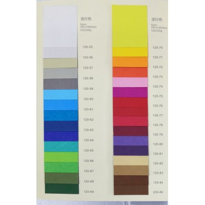 厂家直销流行色纯木浆纸花纹纸 木桨颜色齐全大量现货0.5吨可订制图4