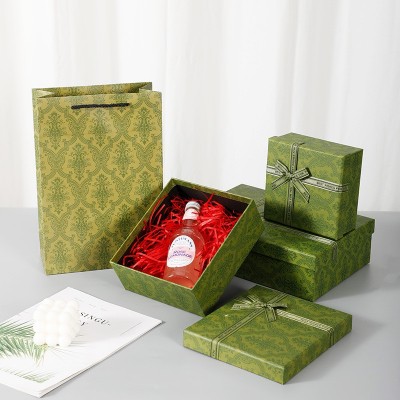 高级感礼盒定制蝴蝶结天地盖盒大号轻奢端午节礼品包装盒定做logo图4