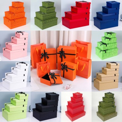 高级感礼盒定制蝴蝶结天地盖盒大号轻奢端午节礼品包装盒定做logo图3