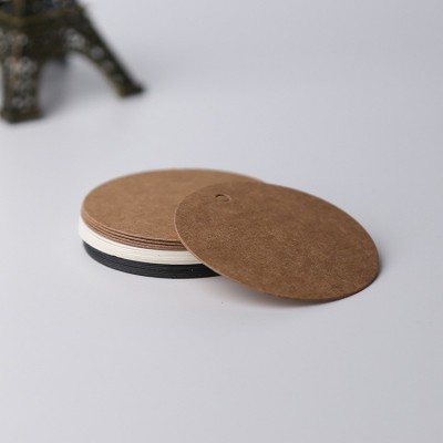 厂家批发圆形吊牌定做牛皮纸吊牌黑卡订做空白异形吊牌设计定制