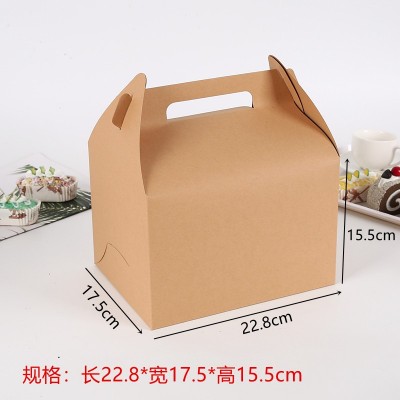 手提大号西点盒烘焙包装雪花酥礼品盒蛋黄酥饼干外卖打包盒可定图4