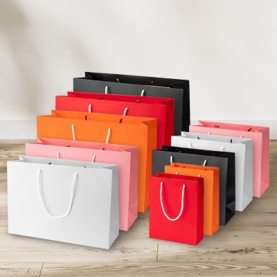 手提袋定制纸袋定做企业包装袋服装店袋子广告礼袋白卡纸袋定制图3