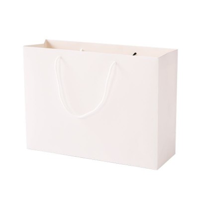 手提袋定制纸袋定做企业包装袋服装店袋子广告礼袋白卡纸袋定制图4