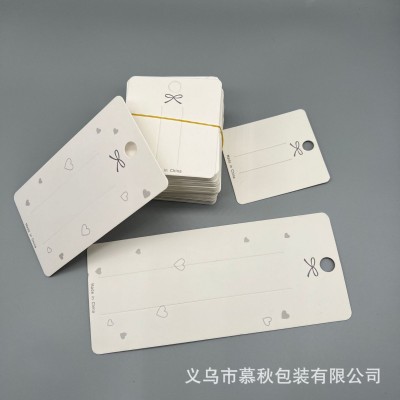 可爱小熊发夹卡纸批发卡片发饰展示卡极简蝴蝶结饰品配件D图2