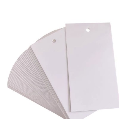 现货空白吊卡吊牌服装吊牌加厚纸卡片标签可加印刷logo定 制印刷图2