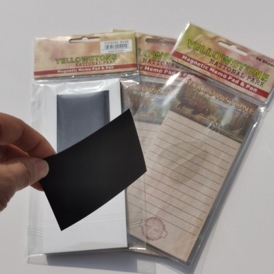 跨境异形磁性铜版纸质定做卡通图案套装亚克力文创手账本软磁冰箱图2