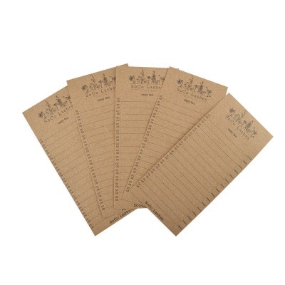 青岛厂家生产牛皮纸不干胶标签纸卡嫁接假睫毛密排底卡掌柜推荐图5