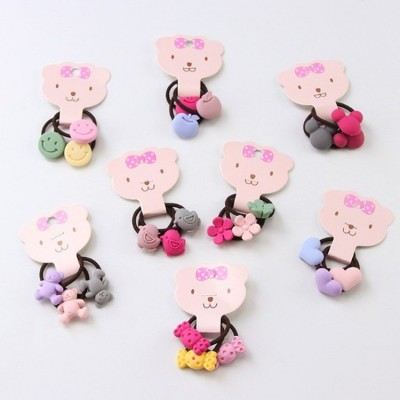 儿童弹力发带卡纸毛巾发圈挂卡 皮圈发饰品纸卡 钥匙扣卡纸 定图2