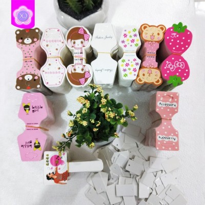 儿童弹力发带卡纸毛巾发圈挂卡 皮圈发饰品纸卡 钥匙扣卡纸 定图4