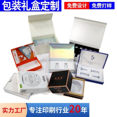 包装纸盒小批量定做精油磁吸翻盖EVA内托书型盒天地盖礼品盒定制图3