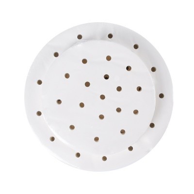 现货批发蒸笼纸包子馒头垫纸不粘家用圆形笼屉空气炸锅带孔蒸笼纸图5