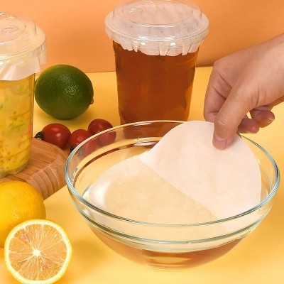 奶茶防漏纸奶茶封口膜打包封口纸模咖啡杯防溢纸饮料豆浆垫封口纸图3