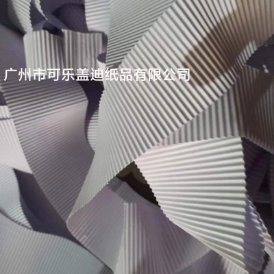 定制波浪面防震单层白色瓦楞纸隔纸玻璃包装缓冲轻便环保材料广州